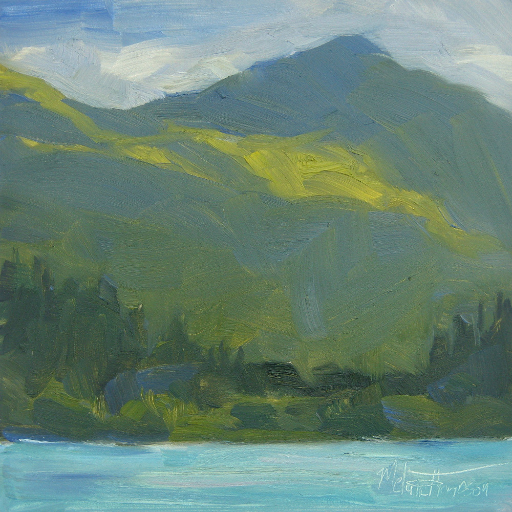 1000x1000 Daily Paintings By Melanie Light Over Lake Diablo - Pacific Northwest Painting