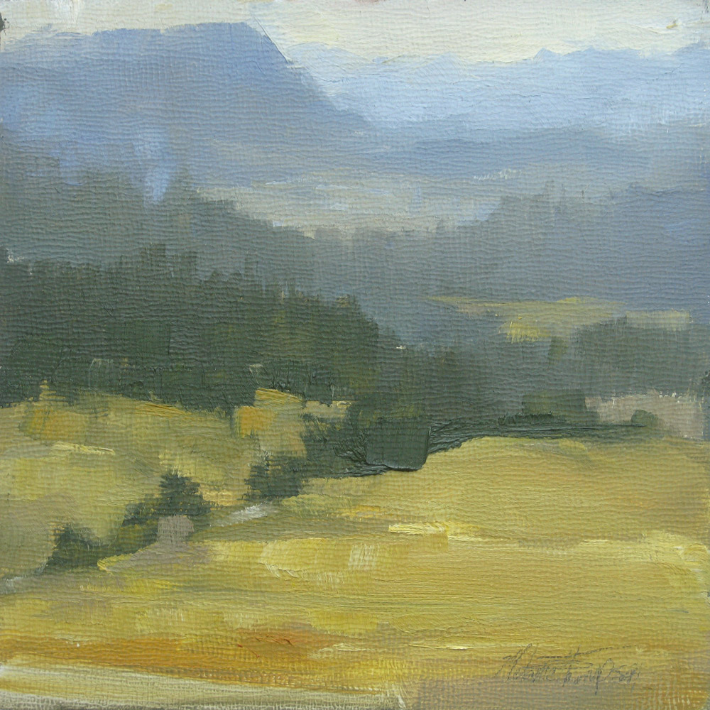 1000x1000 Daily Paintings By Melanie Quiet Day In The Teanaway - Pacific Northwest Painting