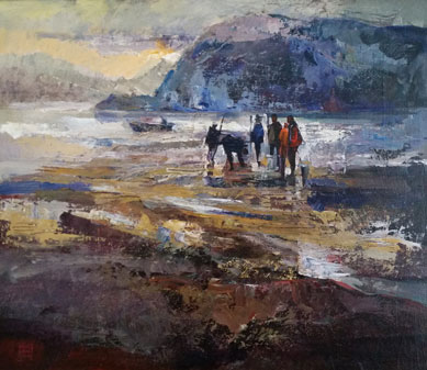 389x337 Erik Sandgren Painter Of The Pacific Northwest By Bill Rhoades - Pacific Northwest Painting