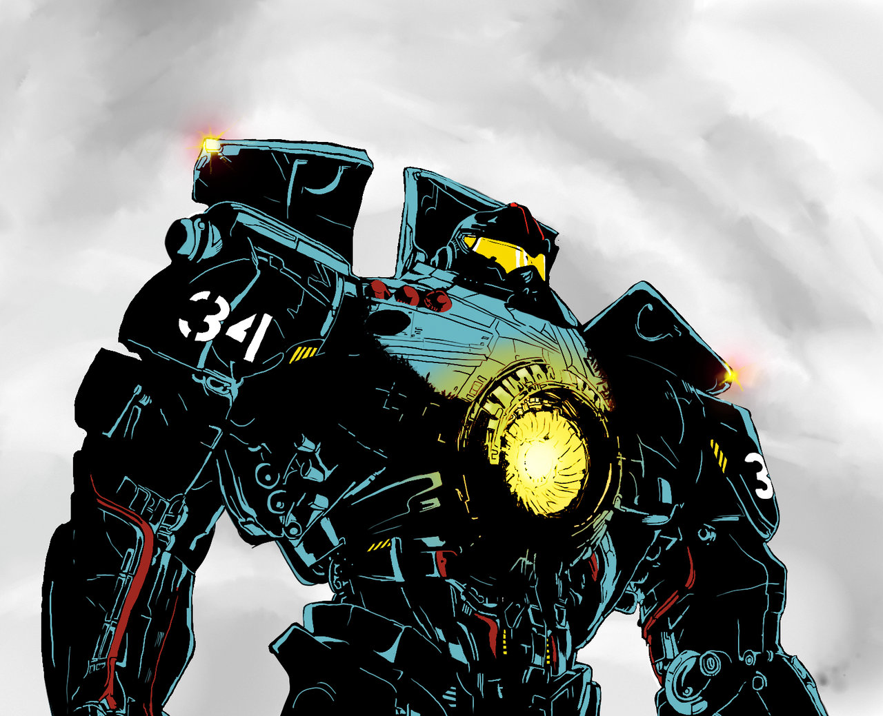 1280x1039 Pacific Rim By Ma5h - Pacific Rim Painting