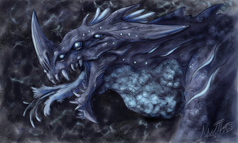 800x480 Pacific Rim Kaiju By Nutjt - Pacific Rim Painting