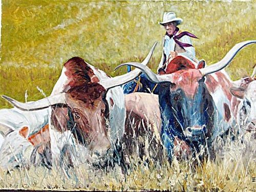 500x375 Local Painter Recreates Western, Wildlife Scenes Pacific - Pacific Western Painting