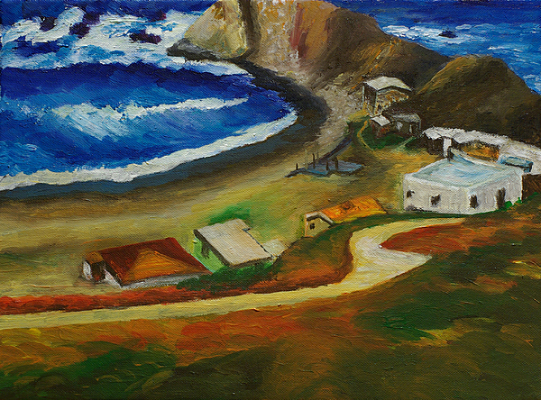 600x444 Shelter Cove In Pacifica Ca Painting By Weily Jo - Pacifica Painting