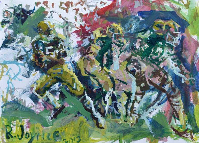 770x554 Saatchi Art Green Bay Packers Artwork Painting By Robert Joyner - Packers Painting