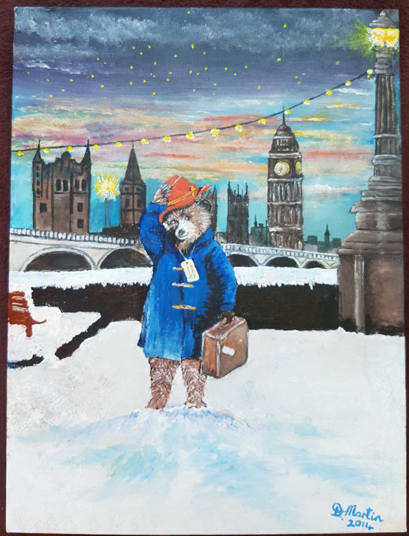 800x1047 Paddington Bear Painting A World Of Paintings - Paddington Bear Painting