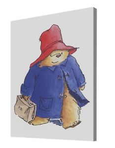 233x300 Paddington Bear Wall Art Kids Room Nursery Pictures Plush Bedding - Paddington Bear Painting