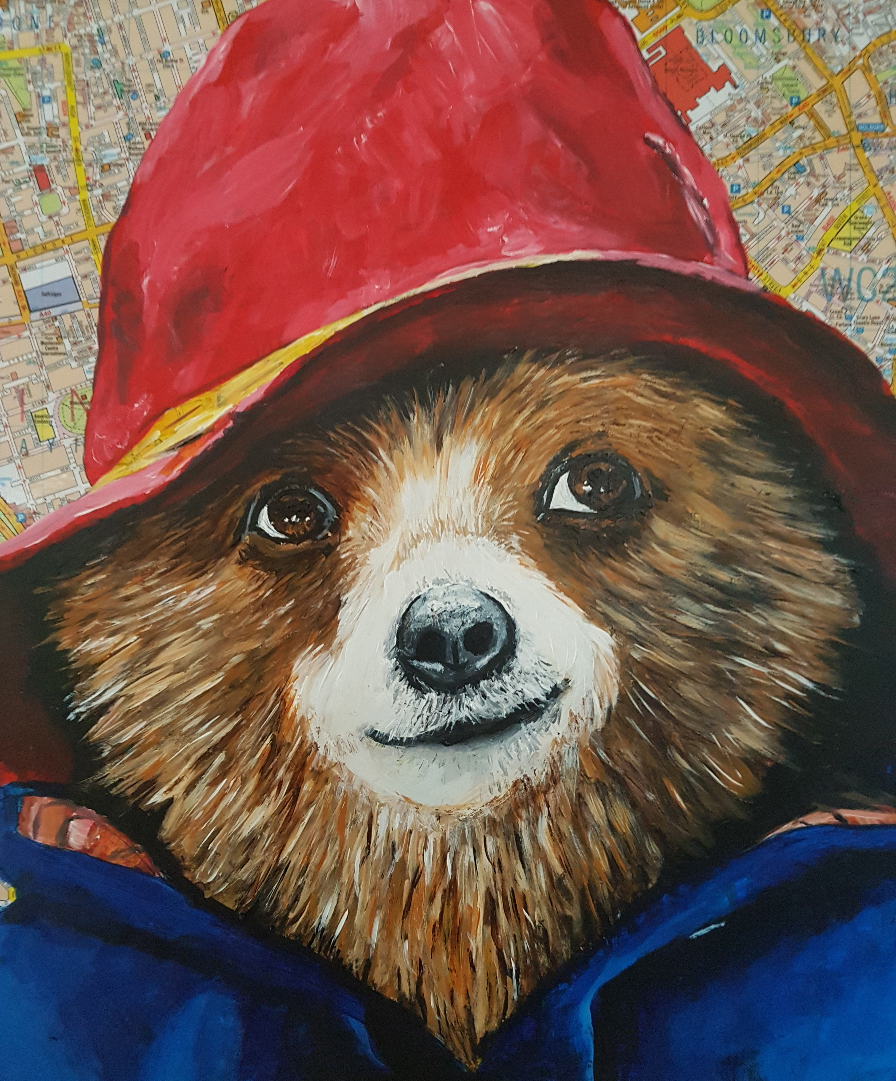 3024x3648 Painting Of Paddington Bear Auctioned For The Children's Trust - Paddington Bear Painting