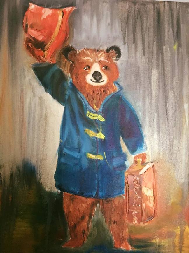648x864 Callista's Paintings - Paddington Bear Painting