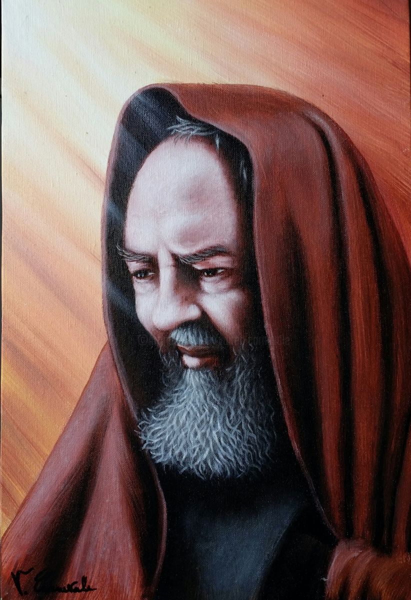 822x1200 Padre Pio Da Pietralcina (Valter Carnevale) - Padre Pio Painting