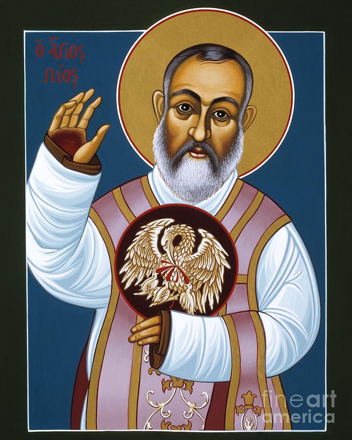 720x900 St. Padre Pio Mother Pelican 047 Painting By William Hart Mcnichols - Padre Pio Painting