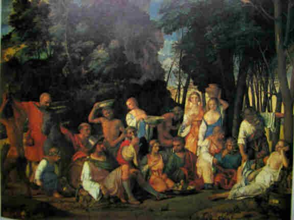 576x432 Giovanni Bellini, Feast Of The Gods, 1717 Jama Nov 29, 1995 M - Pagan Painting