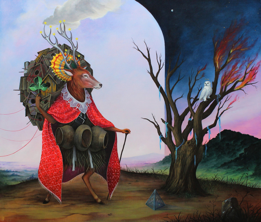 900x767 One Self Taught Artist's Surreal Depictions From A Pagan Fairy - Pagan Painting