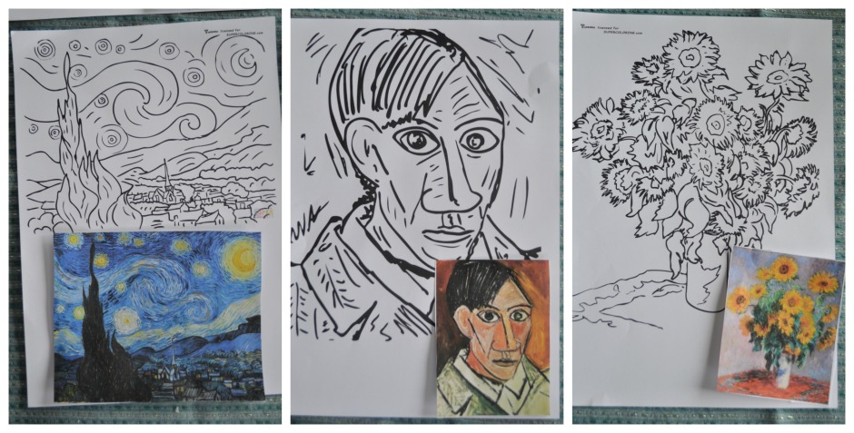 940x477 Famous Painting Colouring Pages Be A Fun Mum - Page Painting