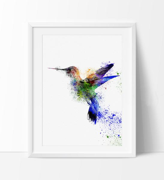 547x600 Birds Art Print , Book Page Art, Watercolor Print, Wall Decor - Page Painting