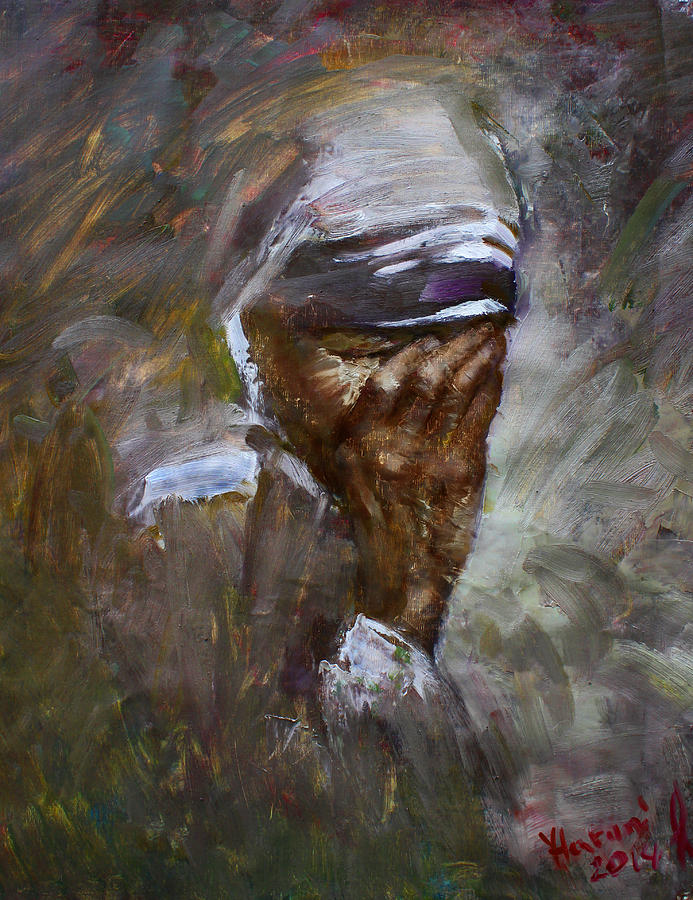 693x900 Mother's Pain Painting By Ylli Haruni - Pain Painting