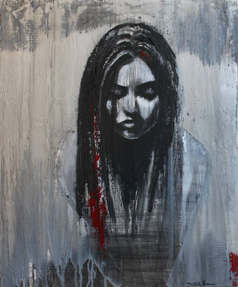 770x928 Saatchi Art Pain V Painting By Donatella Marraoni - Pain Painting
