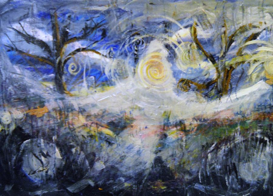 900x648 The Spirit Roams The Physical Earth Chronic Pain Painting By Kurt - Pain Painting