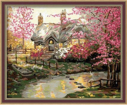 425x353 Buy Diy Oil Painting, Paint By Number Kit My Dream House 1620 - Paint By Number Painting