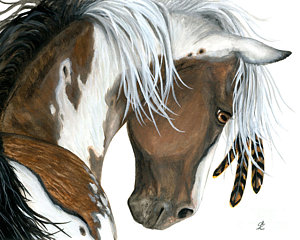 300x240 Paint Horse Paintings Fine Art America - Paint Horse Painting