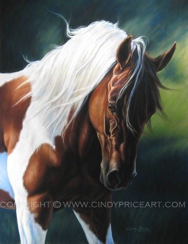 385x500 Painted Beauty - Paint Horse Painting