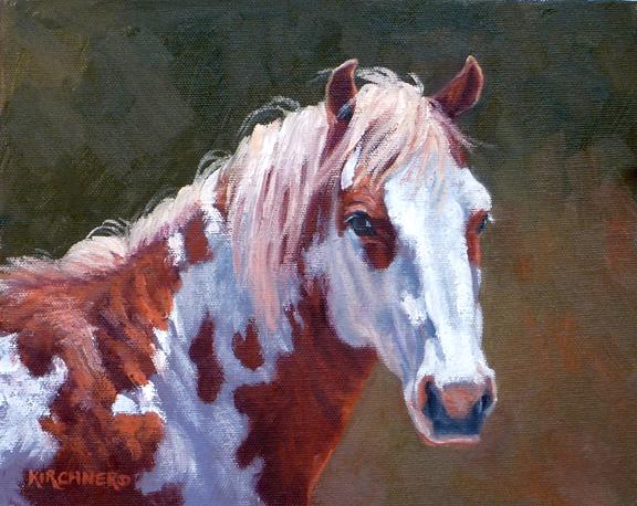 576x458 Western - Paint Horse Painting