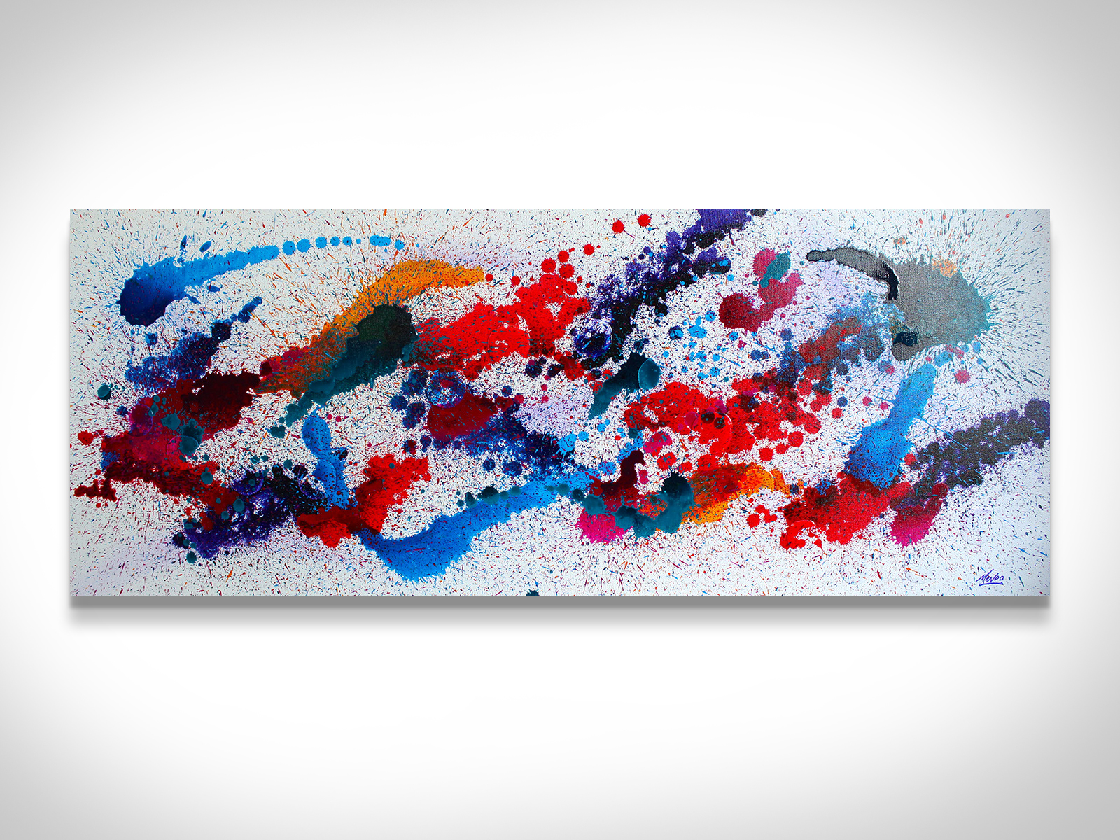 1600x1200 Paintings For Sale Colorful Wall Painting By Mendo - Paint Splatter Painting