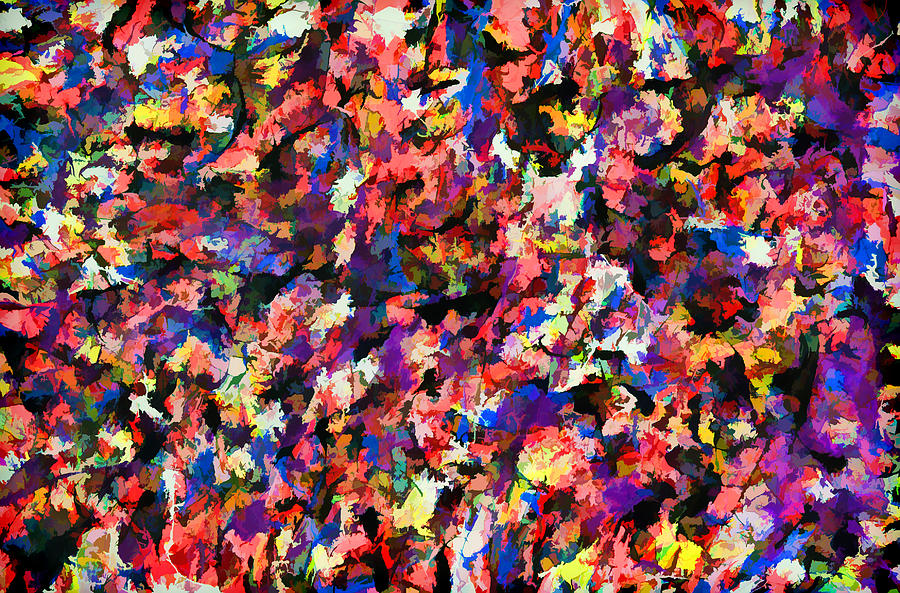 900x593 Splatter Works Vi Painting By Tina Baxter - Paint Splatter Painting
