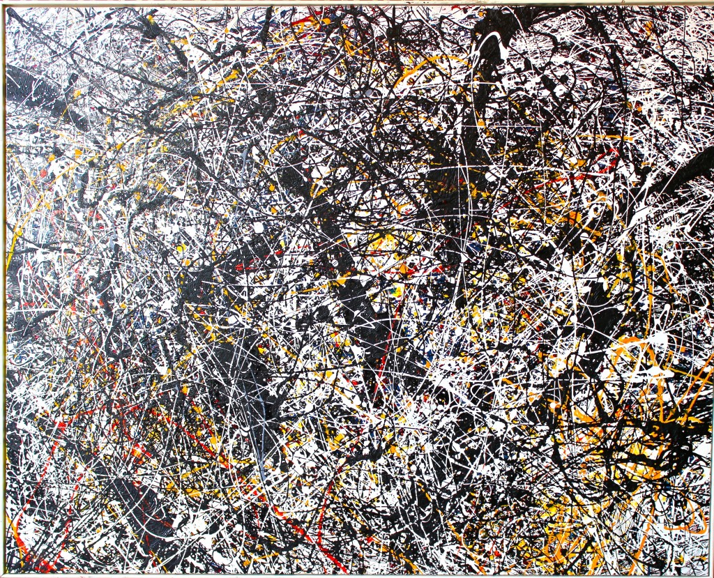 1024x829 Abstract Painting On Canvas, Jackson Pollock Style, Splatter Paint - Paint Splatter Painting