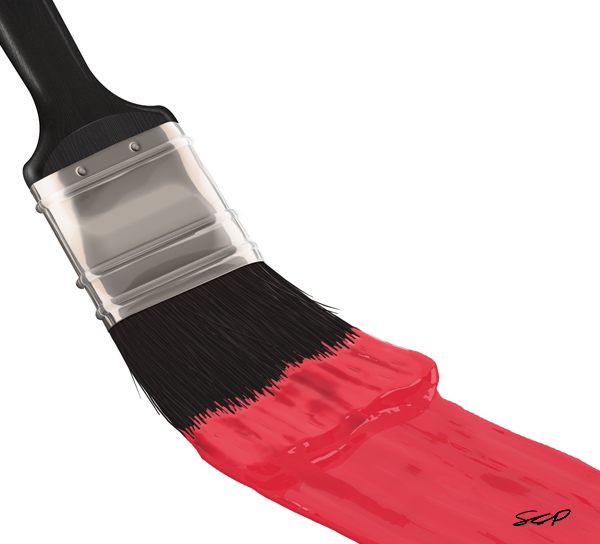 600x544 Create A Paint Brush In Photoshop - Paintbrush Painting