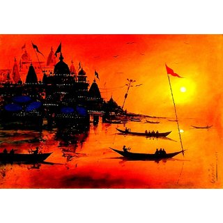 320x320 Buy Varanasi Ghat Painting Online - Painting
