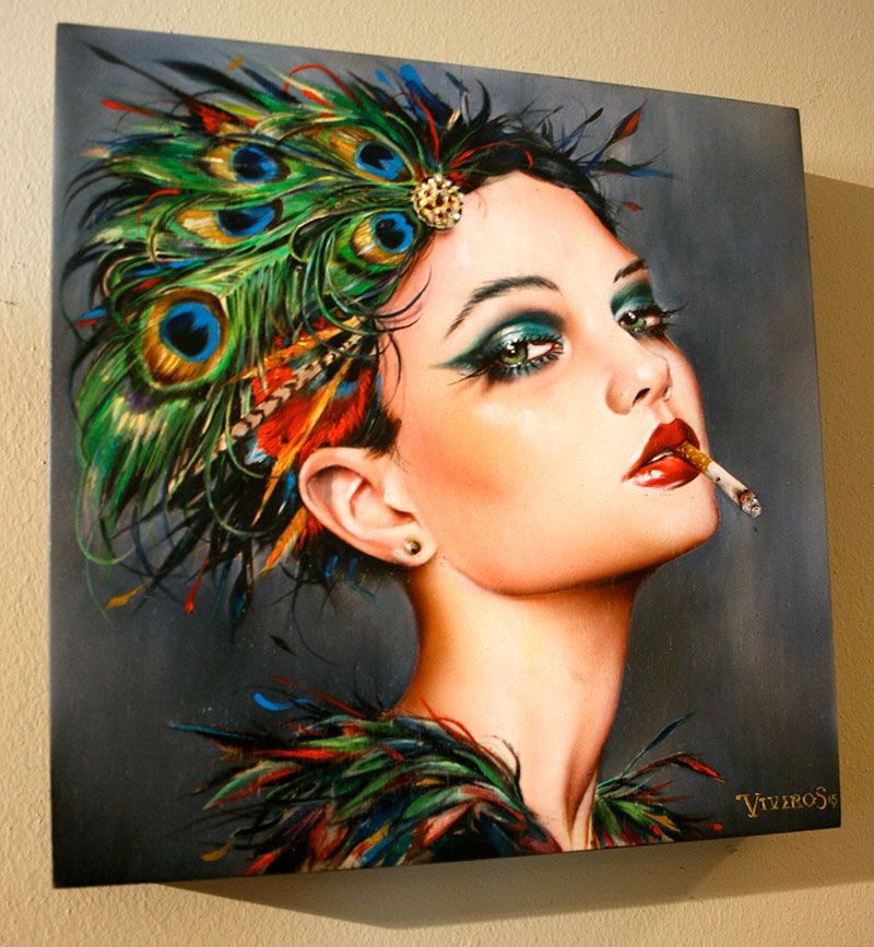 800x867 Feathers Brian M. Viveros 2015 Other Art I Like - Painting 2015