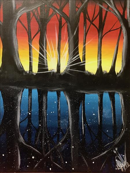 450x600 Fan Night!) Stranger Trees - Painting 2018