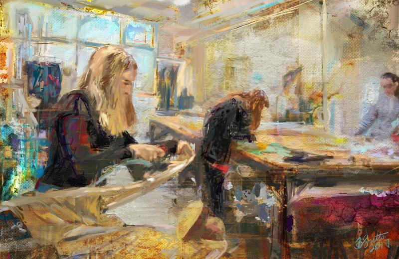 800x520 Jeremy Sutton Studios The Couturiers - Painting 2018