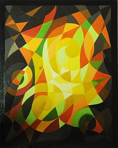 239x300 Lightening Fire Painting By Isha Talmale - Painting 2d