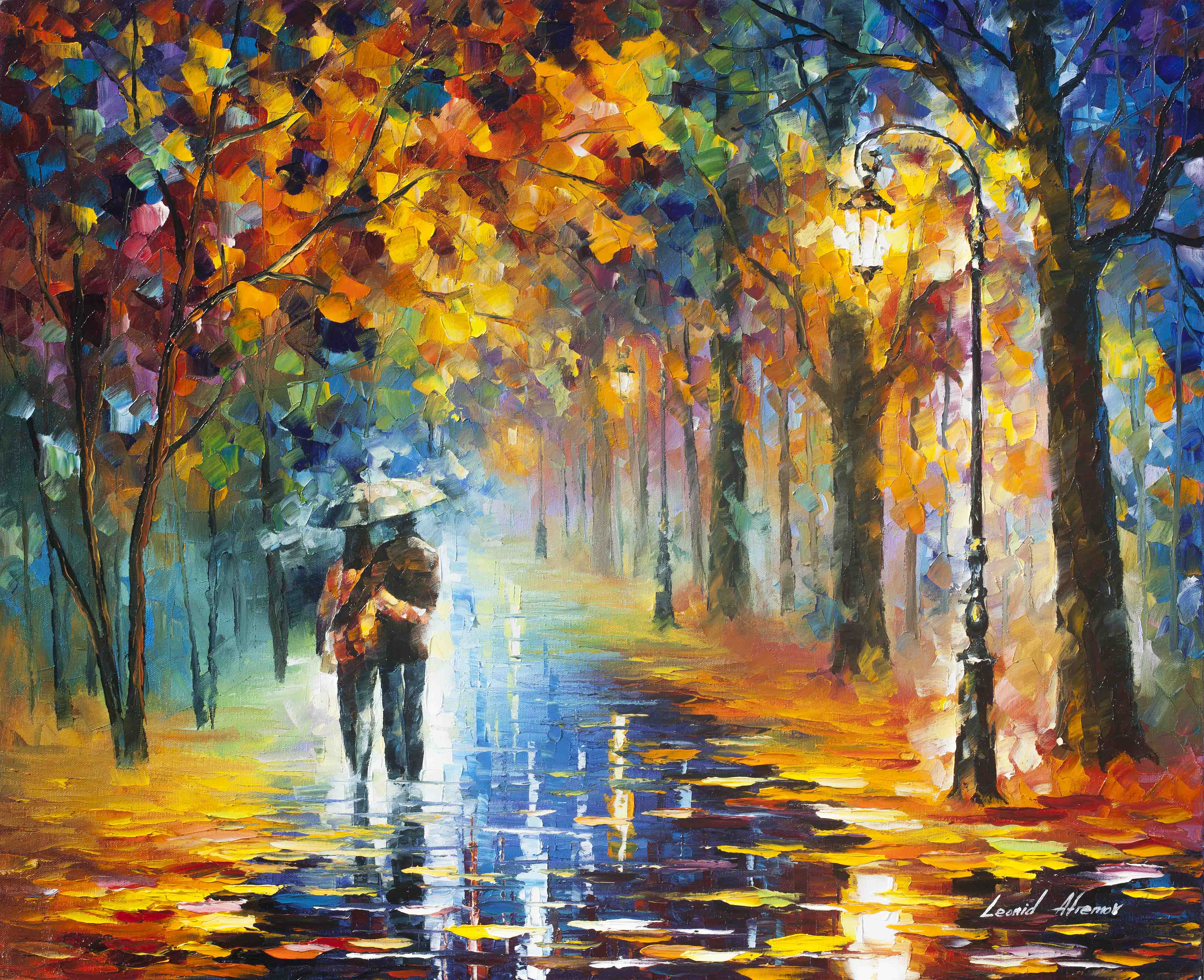 4422x3600 Autumn Hug - Painting