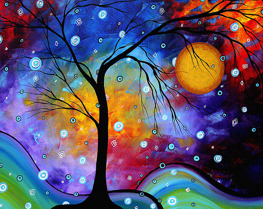 900x716 Winter Sparkle Original Madart Painting Painting By Megan Duncanson - Painting
