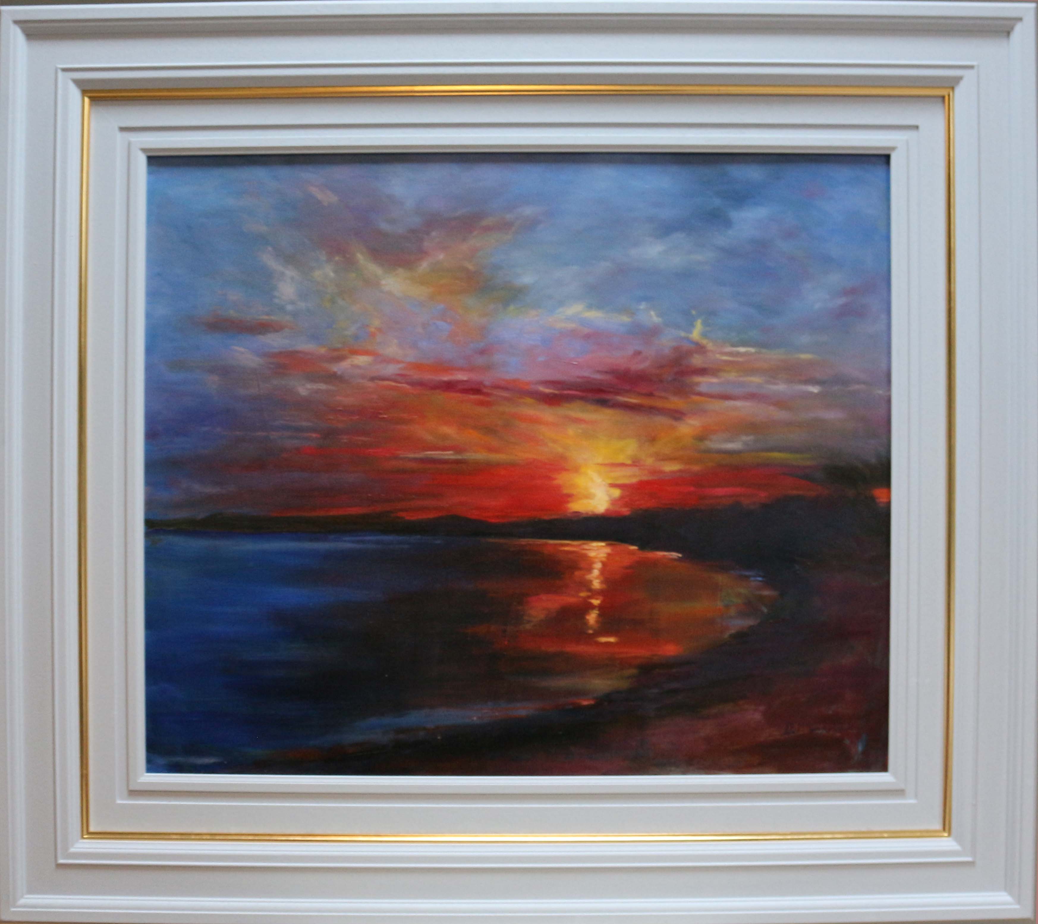 3492x3108 Sunset Over Galway Bay Original Sunset Oil Painting - Painting 4 You