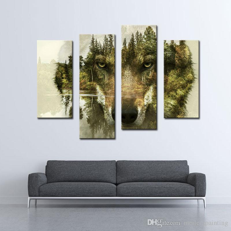 800x800 Discount 4 Picture Combination Modern Painting Wall Art - Painting 4 You
