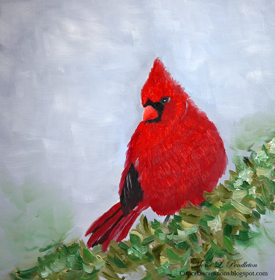 946x960 Merry Christmas ~ Cupcake's Creations - Painting A Cardinal