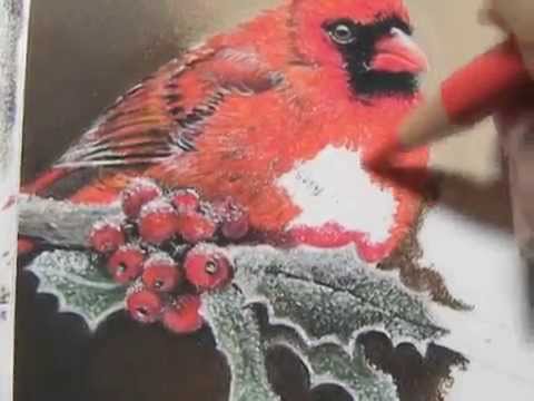 480x360 Painting A Day Demonstration - Painting A Cardinal