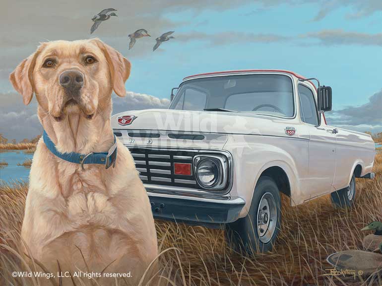 770x576 Old Reliable Dog Painting By Beckstein Wild Wings - Painting A Pickup Truck