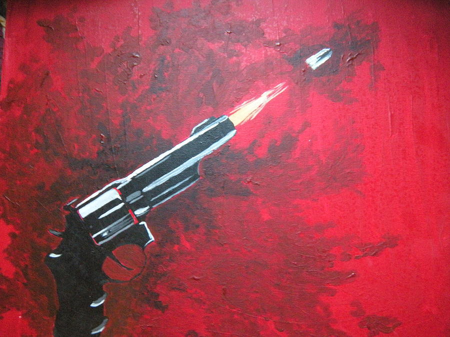 900x675 Revolver Painting By Danielle Shepard - Painting A Revolver