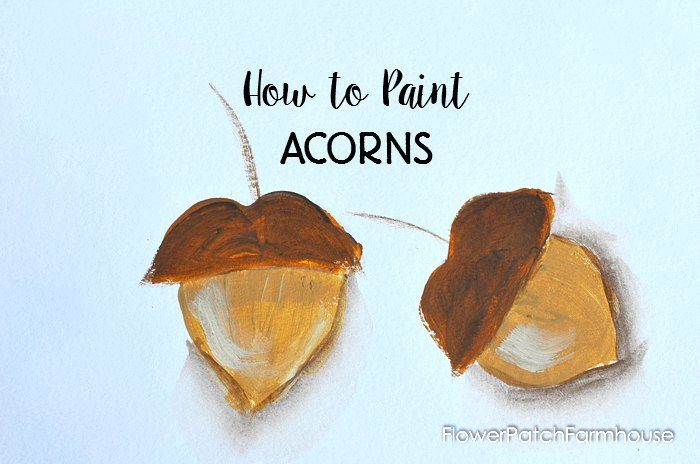 700x464 How To Paint Acorns - Painting Acorns