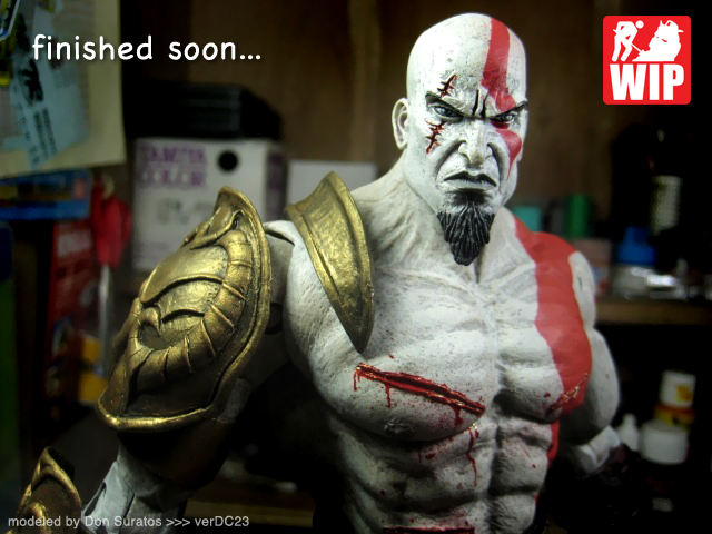640x480 Painting The 12 Kratos Action Figure Don Suratos Art - Painting Action Figures