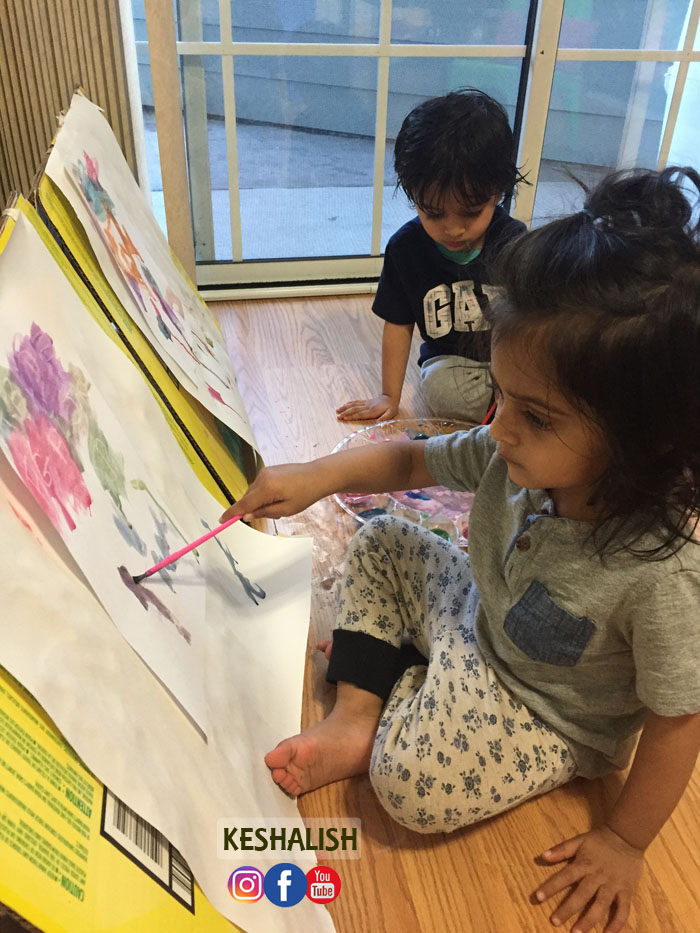 700x933 Keshalish Crayon Resist Secret Message Watercolor Painting - Painting Activities For Kids