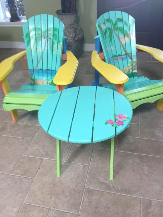 570x760 Hand Painted Adirondack Chairs - Painting Adirondack Chairs