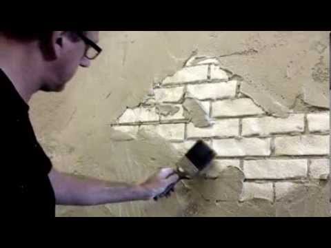 480x360 Faux Brick Wall Creative Painting Techniques - Painting Adobe Brick