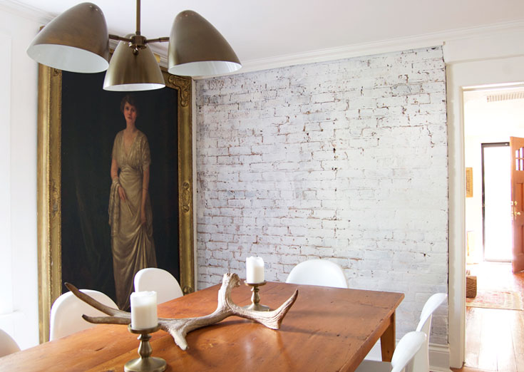 735x522 How To Paint A Brick Wall So It Still Has That Antique Character - Painting Adobe Brick