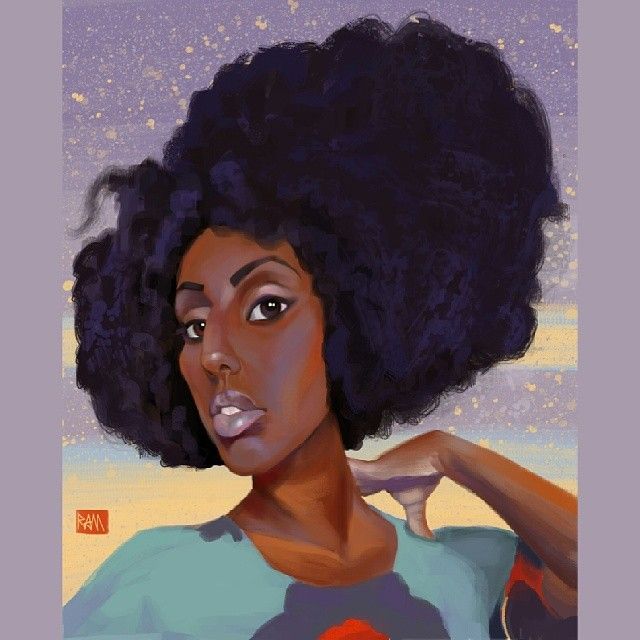 640x640 The 1302 Best Beauty Art Images On Black Women Art - Painting African American Hair