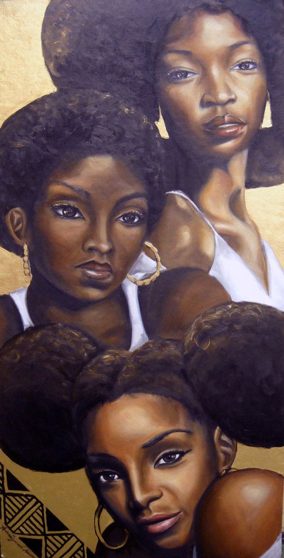 570x1120 55 Amazing Black Hair Art Pictures And Paintings - Painting African American Hair